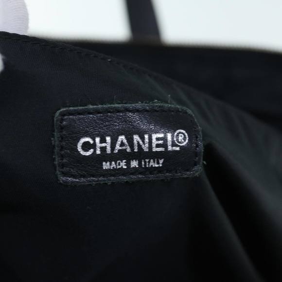 CHANEL New Travel Line Tote Bag Nylon Black CC Auth fm3104 - Picture 15 of 16